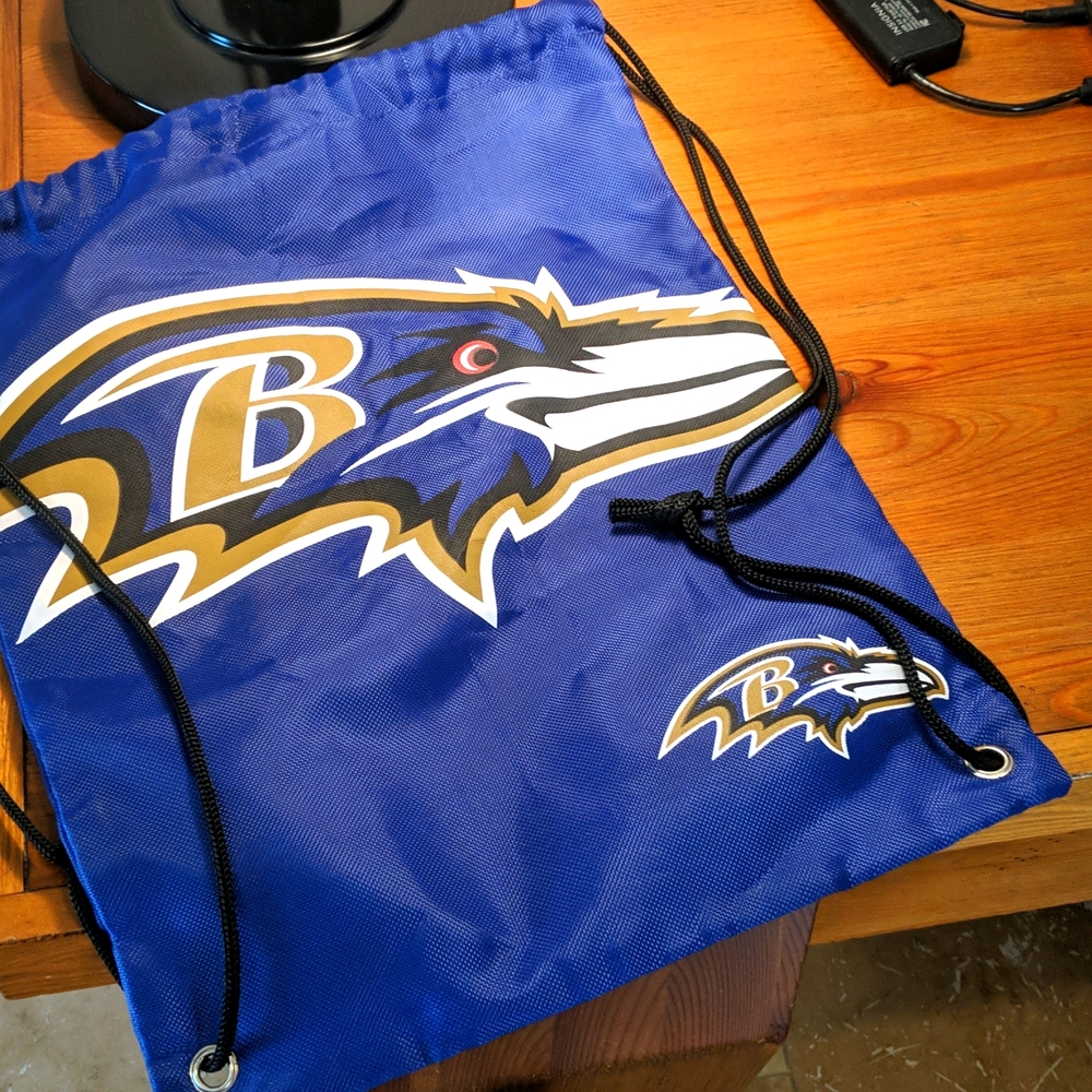 NWOT Baltimore Ravens Cinch Backpack